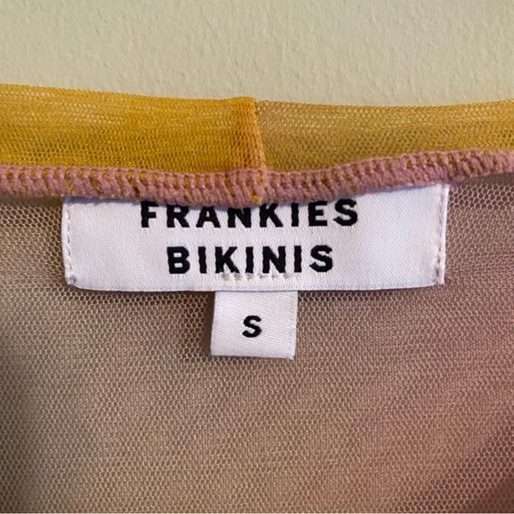 Frankies Bikinis Ember Mesh Long Sleeve Shirt in Serotonin - Picture 14 of 16